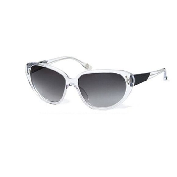 Melodies by MJB Broadway Clear Crystal Black Fade Retro Look Sunglasses - Picture 1 of 7